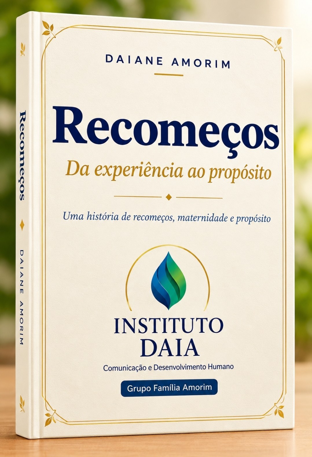 Capa do livro Recomeços, de Daiane Amorim
